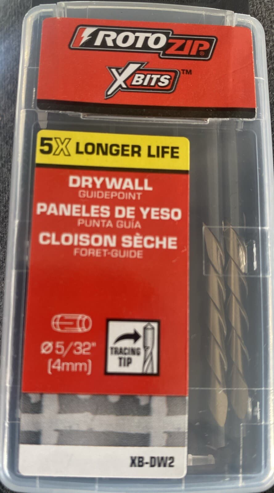RotoZip 5/32 in. Drywall X-Bits, Model: XB-DW2, (2-pack)