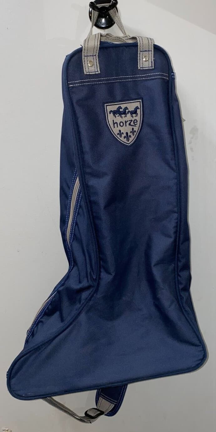 HORZE BLUE TALL ENGLISH BOOT BAG 23'' X 14'' X 7 1/2''