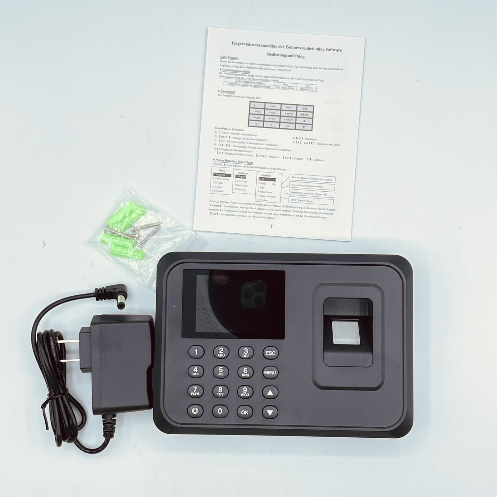 Intelligent Biometric Fingerprint Password Employee Attendance Machine New