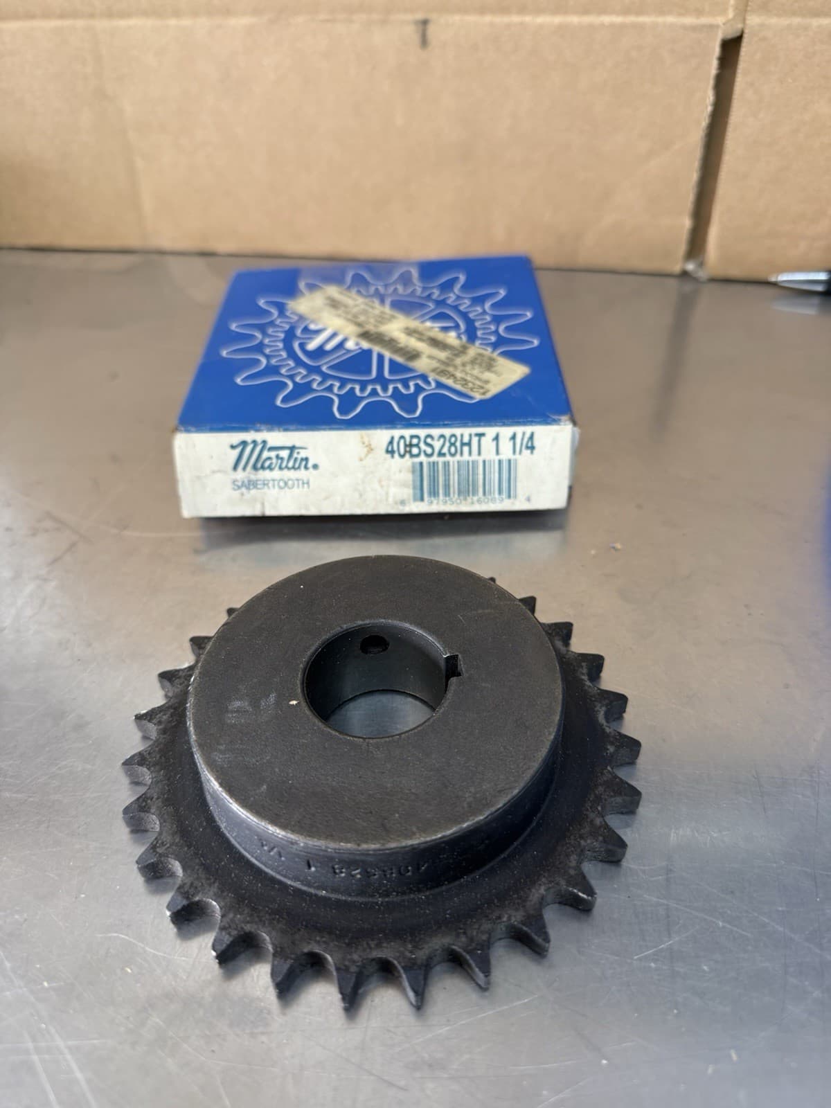 Martin 40BS28HT Roller Chain Sprocket 28 Tooth Saber Heat Treated 1.25” Bore