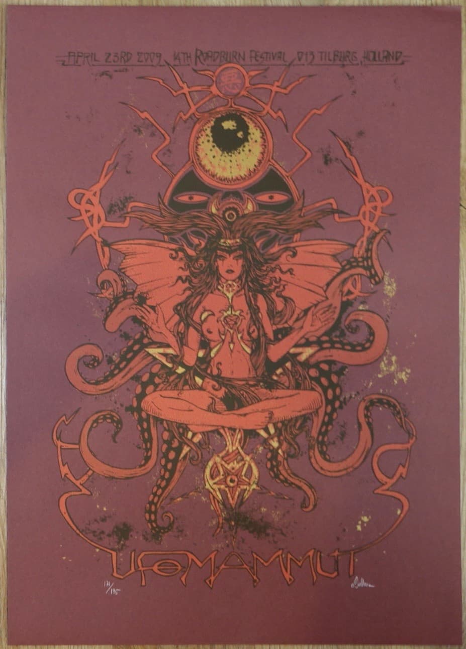 2009 Ufomammut - Roadburn Festival Tilburg Silkscreen Concert Poster by Malleus