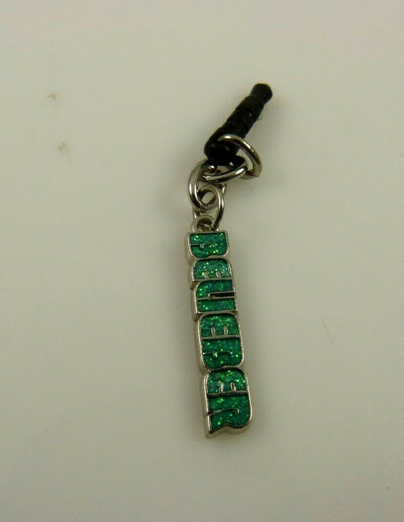 Justin Bieber J B belieber cell phone or charm ear cap dust plug