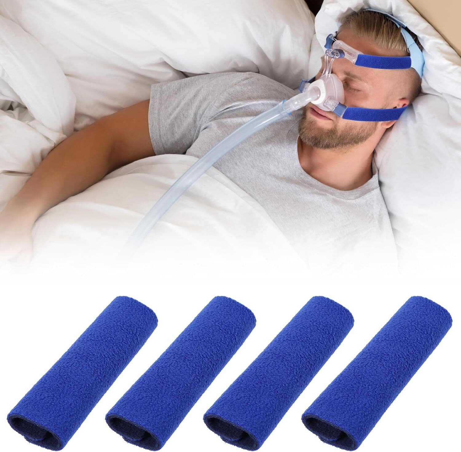4 Pack CPAP Strap Covers, Cpap Mask Liners for Machine, Strap...
