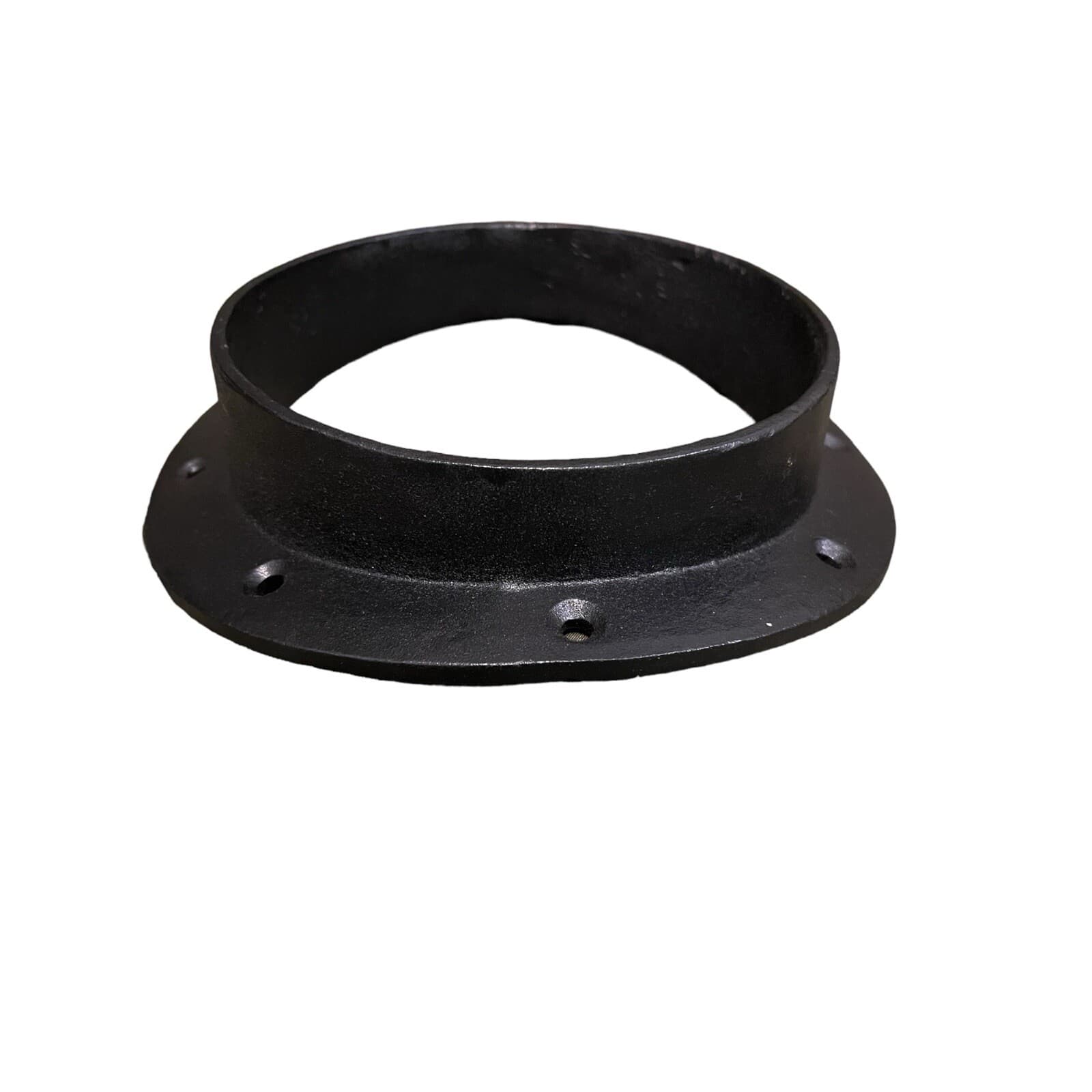 Cast Iron Flue 6” For 6” Stove Pipe Curved For Metal Barrel, Replacement Part