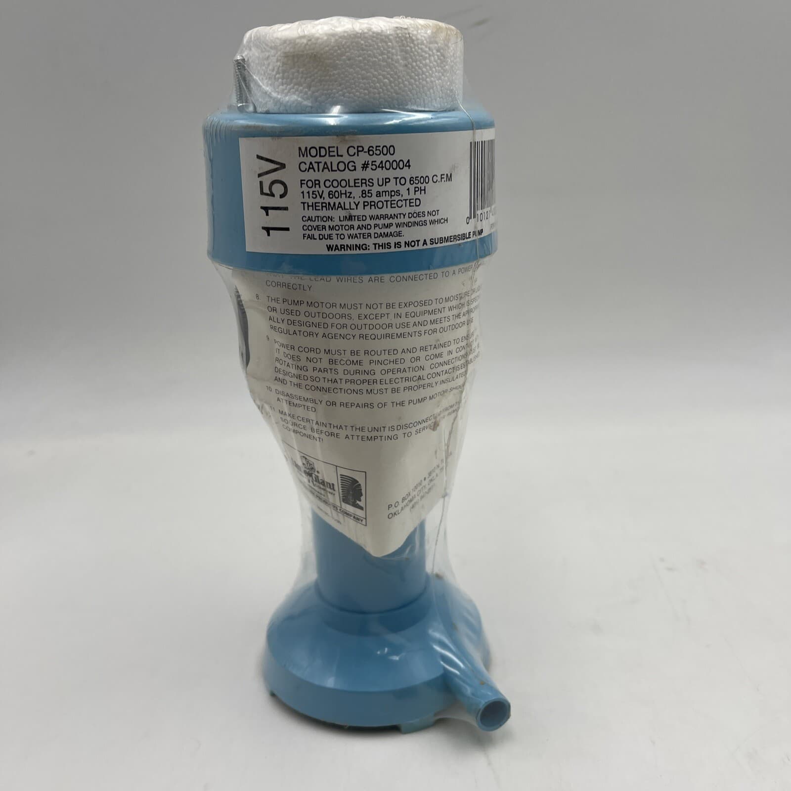 Little Giant Pump CP-6500 540004 6500CFM 115V Evaporative Cooler Pump