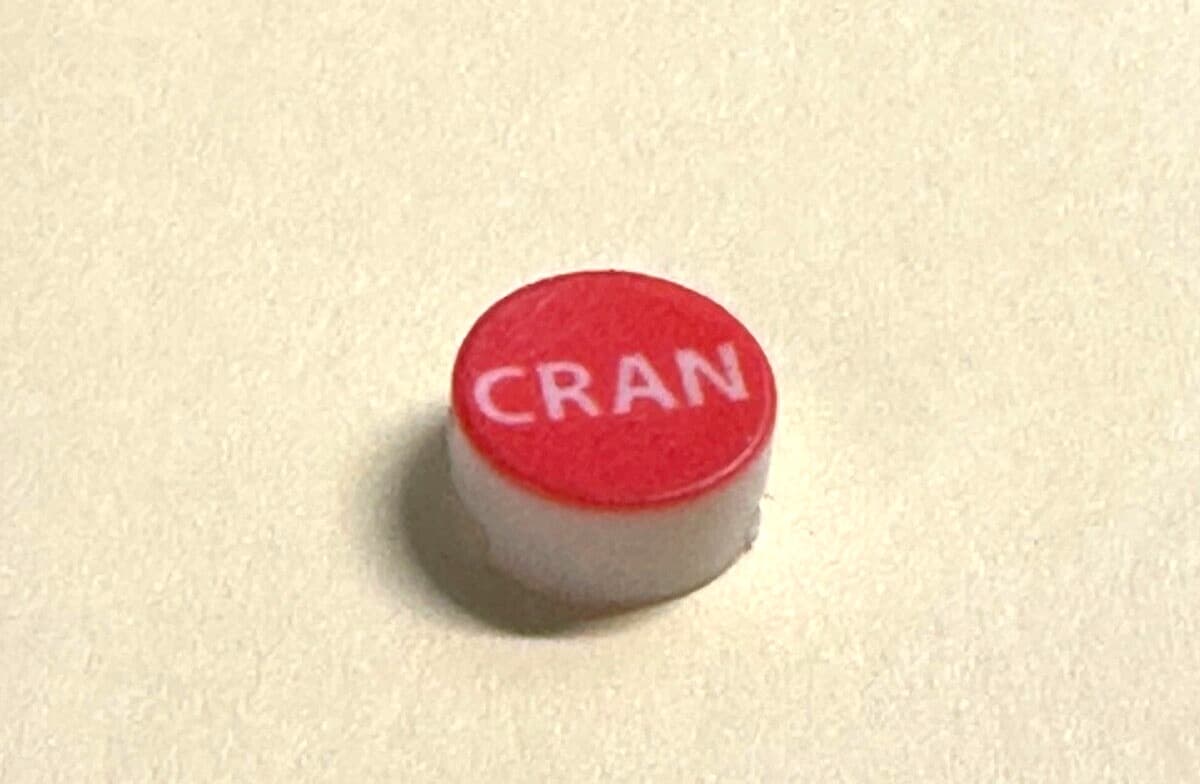 Bar Gun Soda Gun Push Button Flavor Tab Replacement Cap, "CRAN"