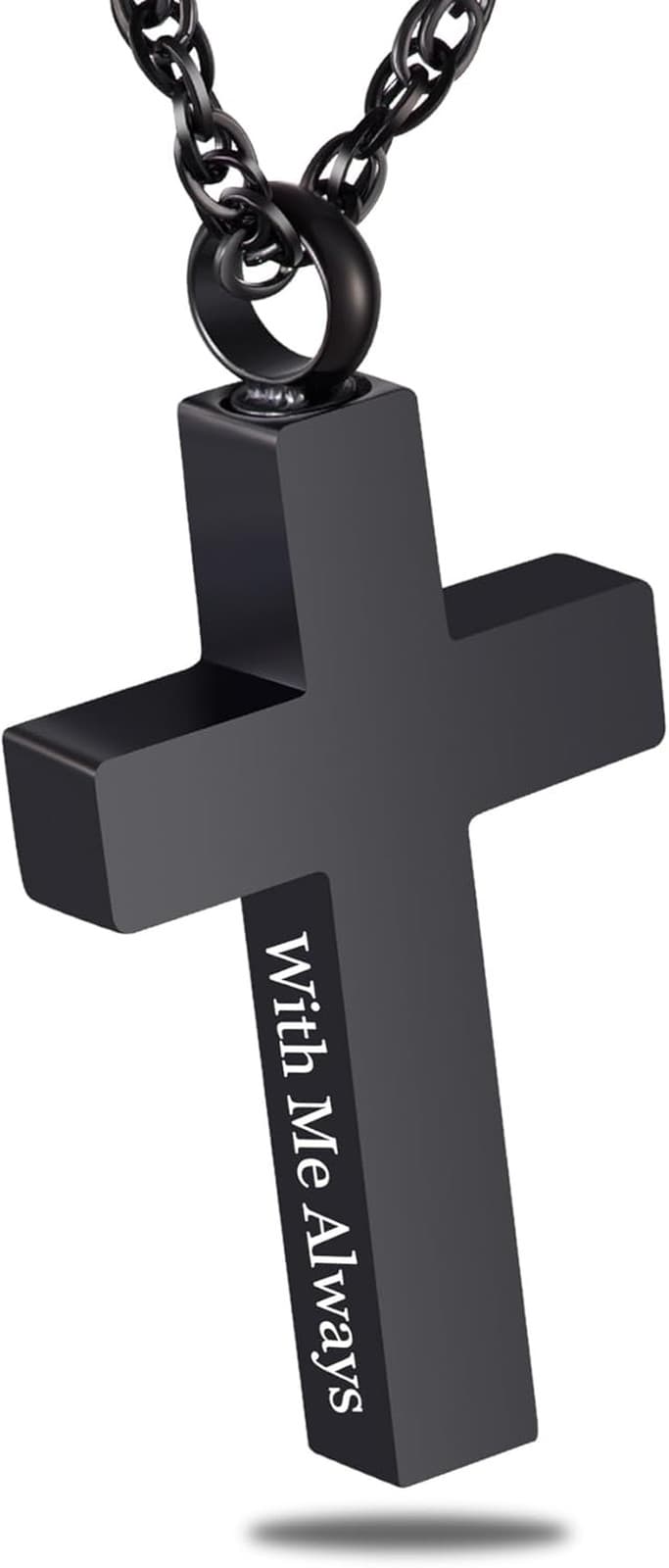 Cremation Cross Necklace for Ashes Cross Urns Locket Pendant Ashes Holder Stainl