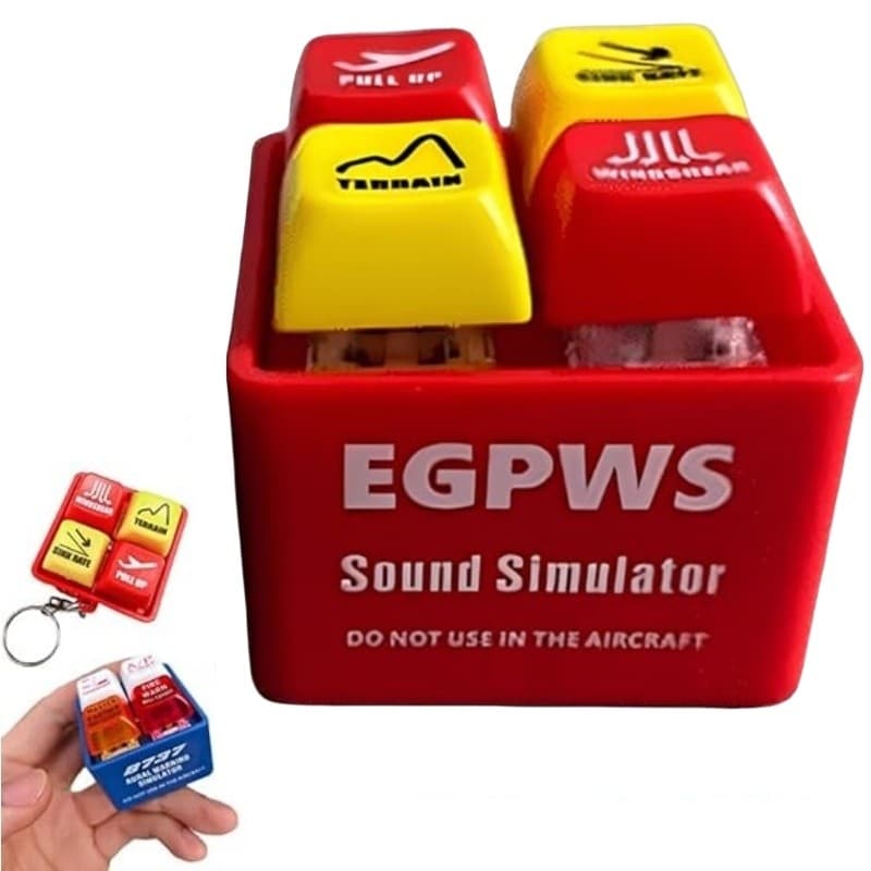 Pilot-and Crew Alert Keychain EGPWS Warning Sound-Simulator TL