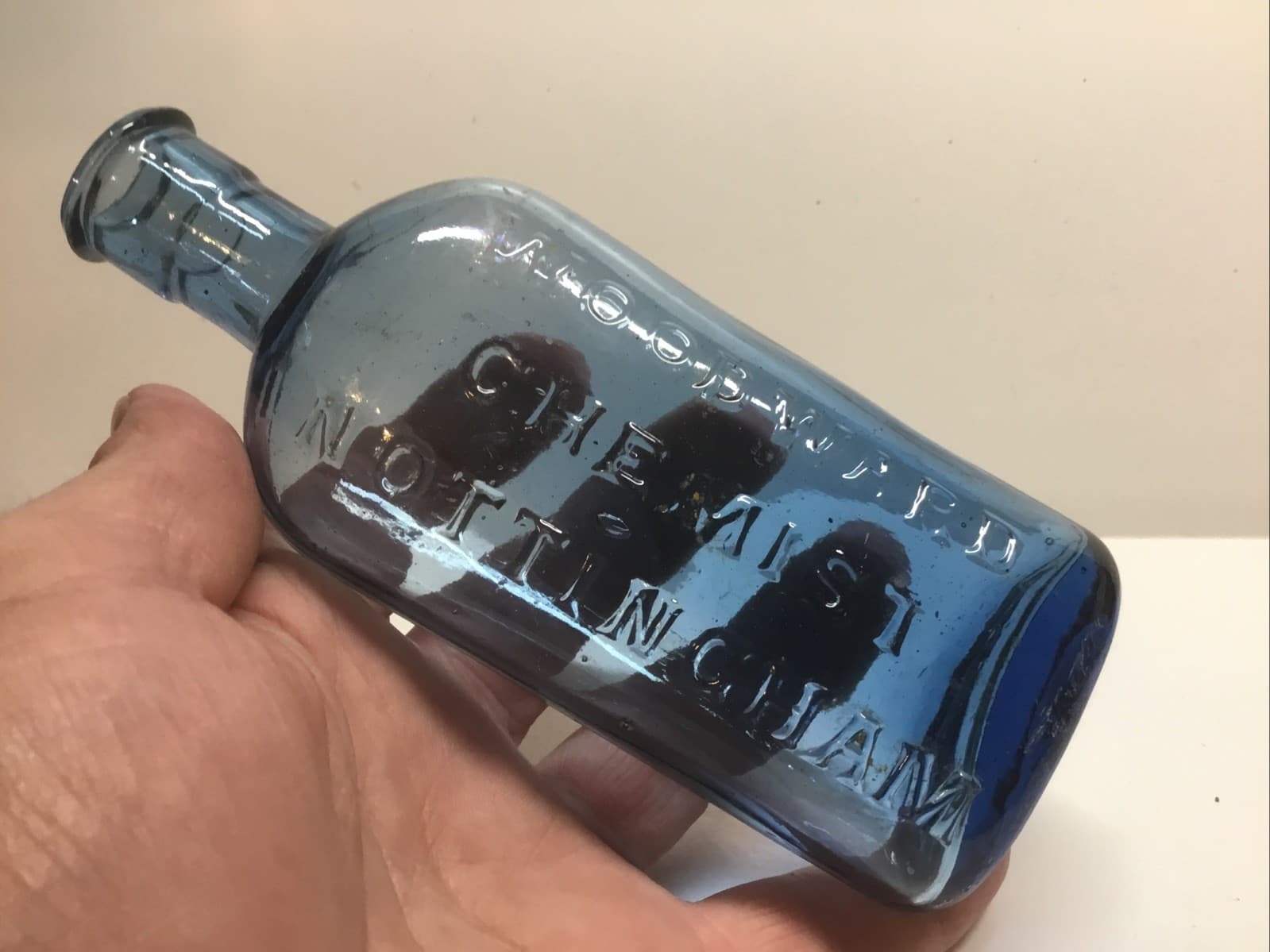 Antique Woodward Chemist Bottle. “Gripe Water” Babies Medicine Bottle.