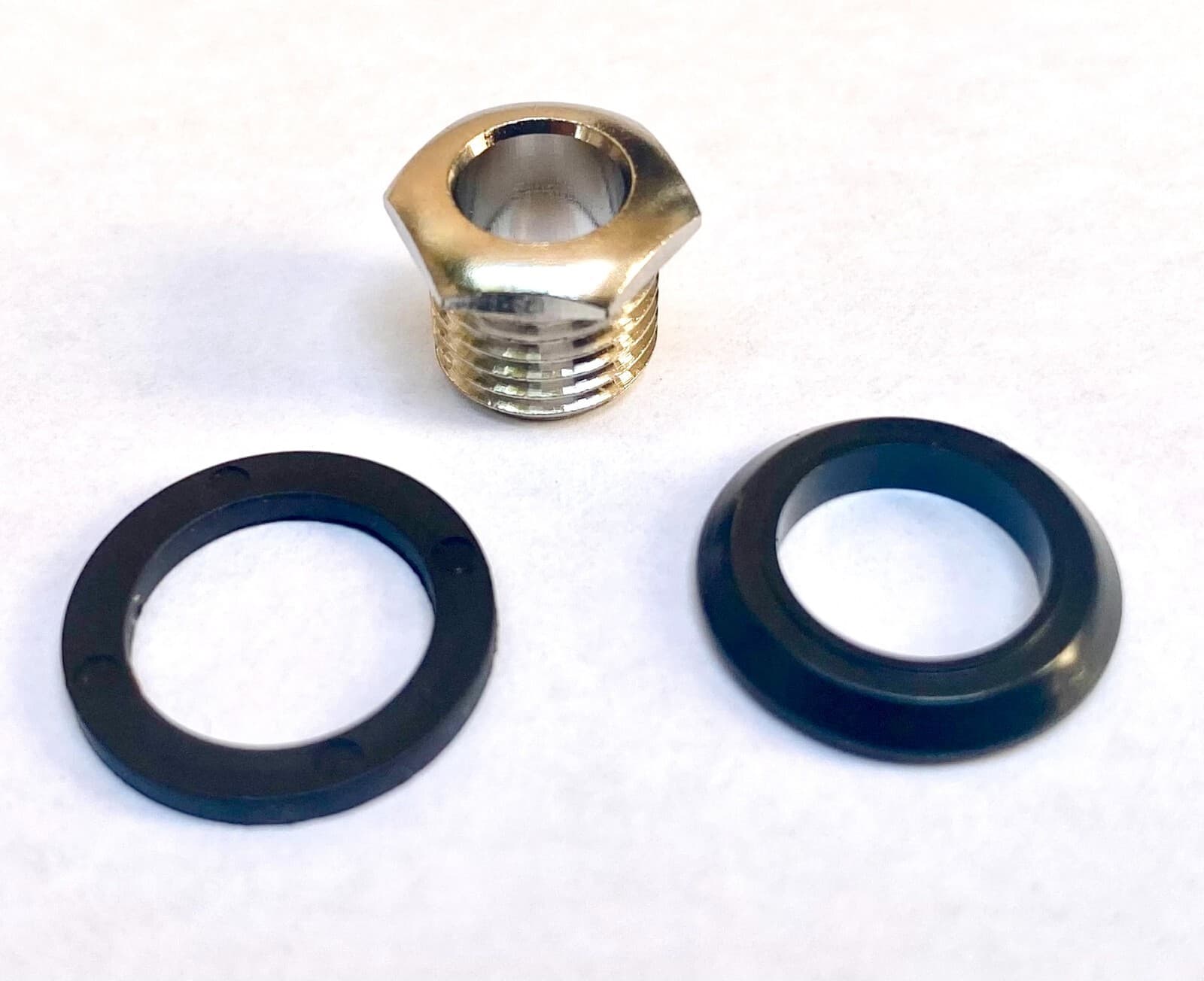Orange Input Output Jack Replacement Nut & Collar for Acoustic Pedals