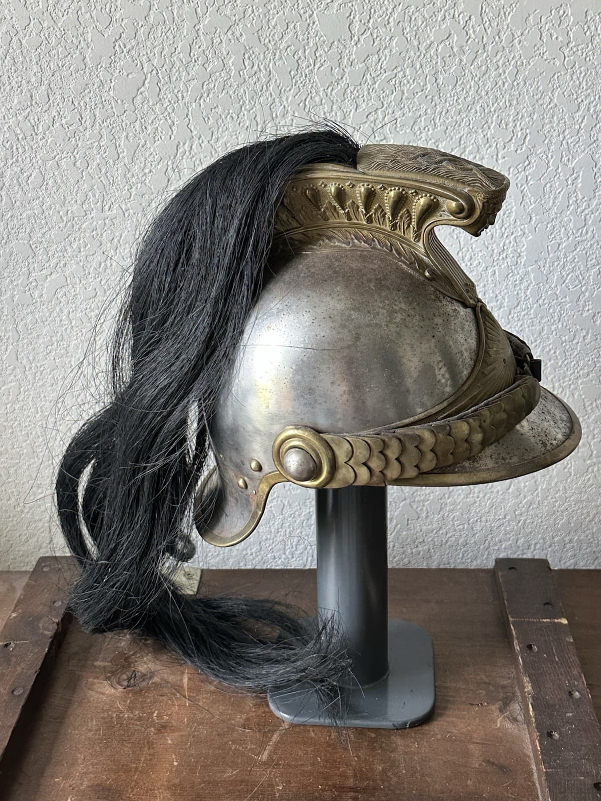 Antique French Dragoon's Helmet Model 1874. France, 19th Century