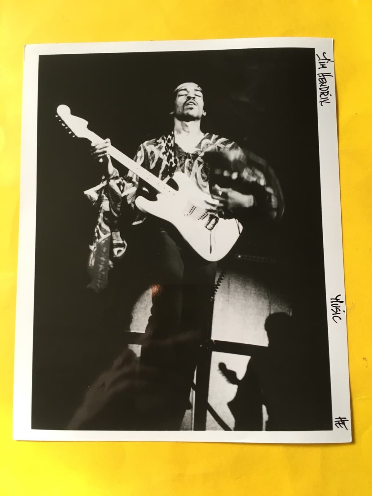 Jimi Hendrix Press Photo 8x10”.