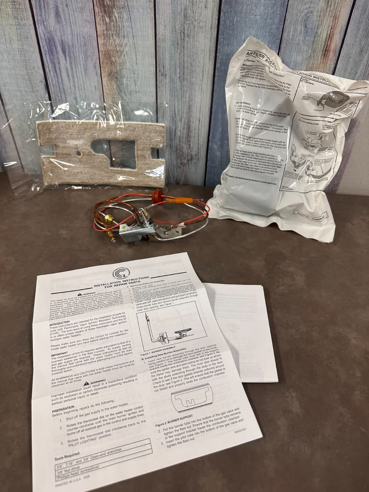 AO Smith 100109290 Pilot Assembly Natural Gas 9003531005 NG Kit, N45-583