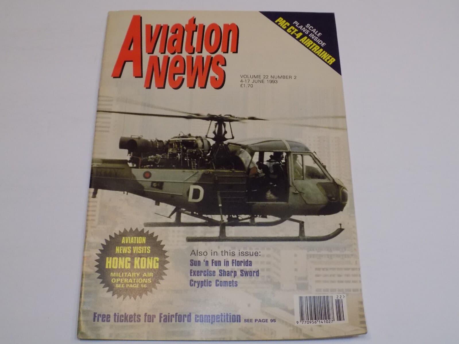 Aviation News Magazine June 1993 Pac CT-4 Airtrainer Hong Kong Military Florida