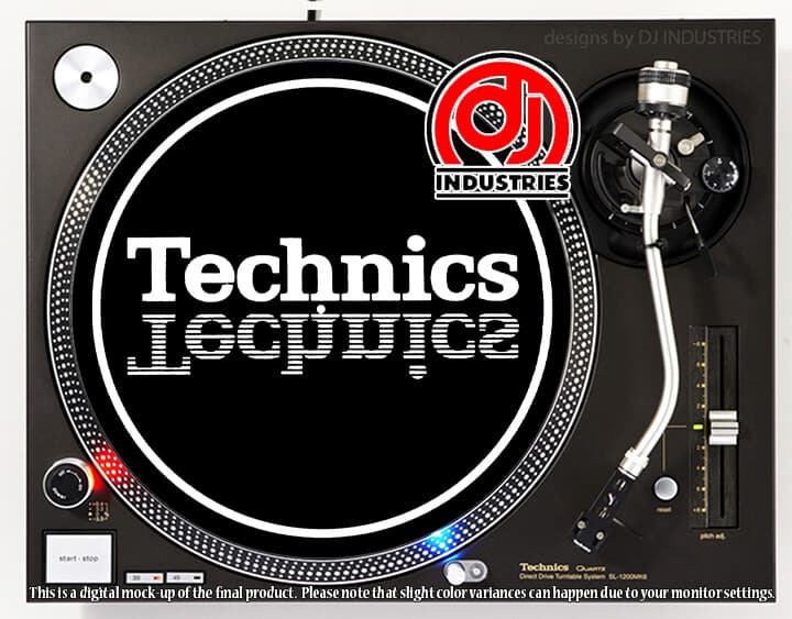 Technics Mirror Classic White - DJ slipmat for LP turntable record player