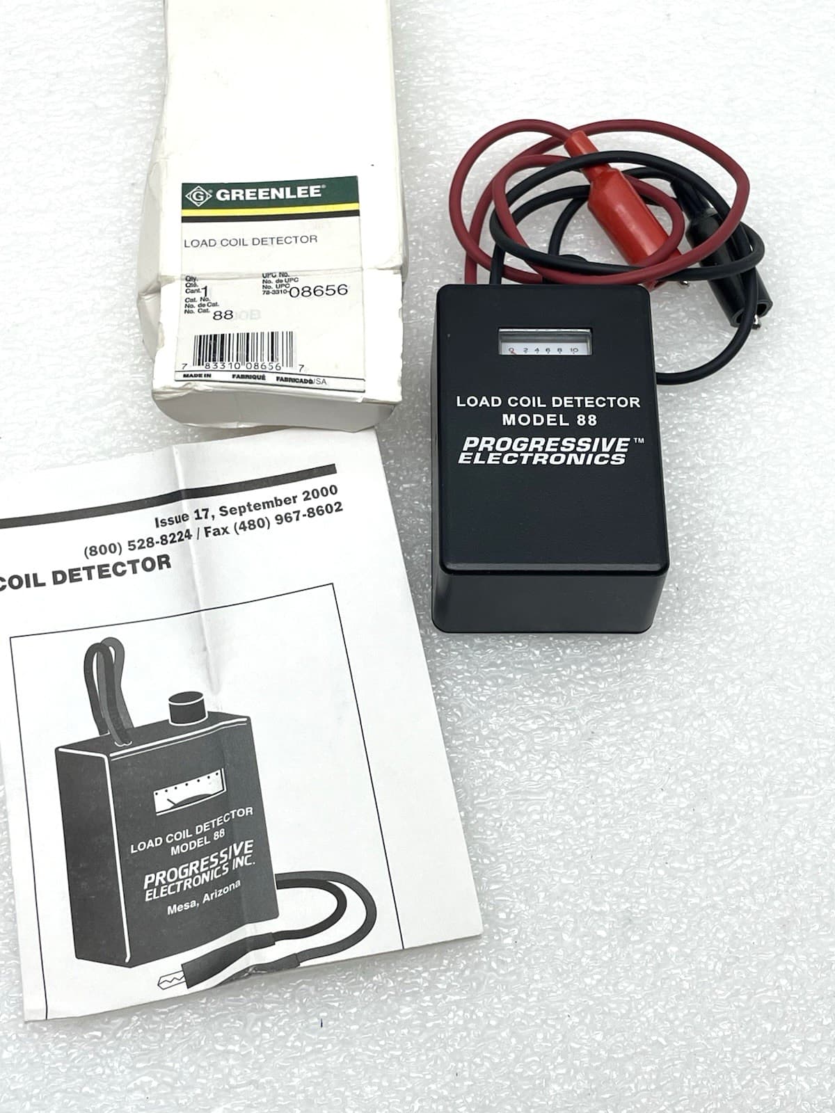 NEW GREENLEE LOAD COIL DETECTOR MODEL 88 PROGRESSIVE ELECTRONICS 08656