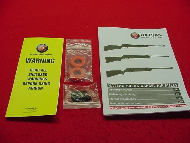 Hatsan - Break Barrel Air Rifles-Owners Manual & Seals & Parts- New !!