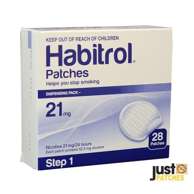 STEP 1 HABITROL TRANSDERMAL NICOTINE PATCH 21 mg (3 box 84 patches) 01/2027