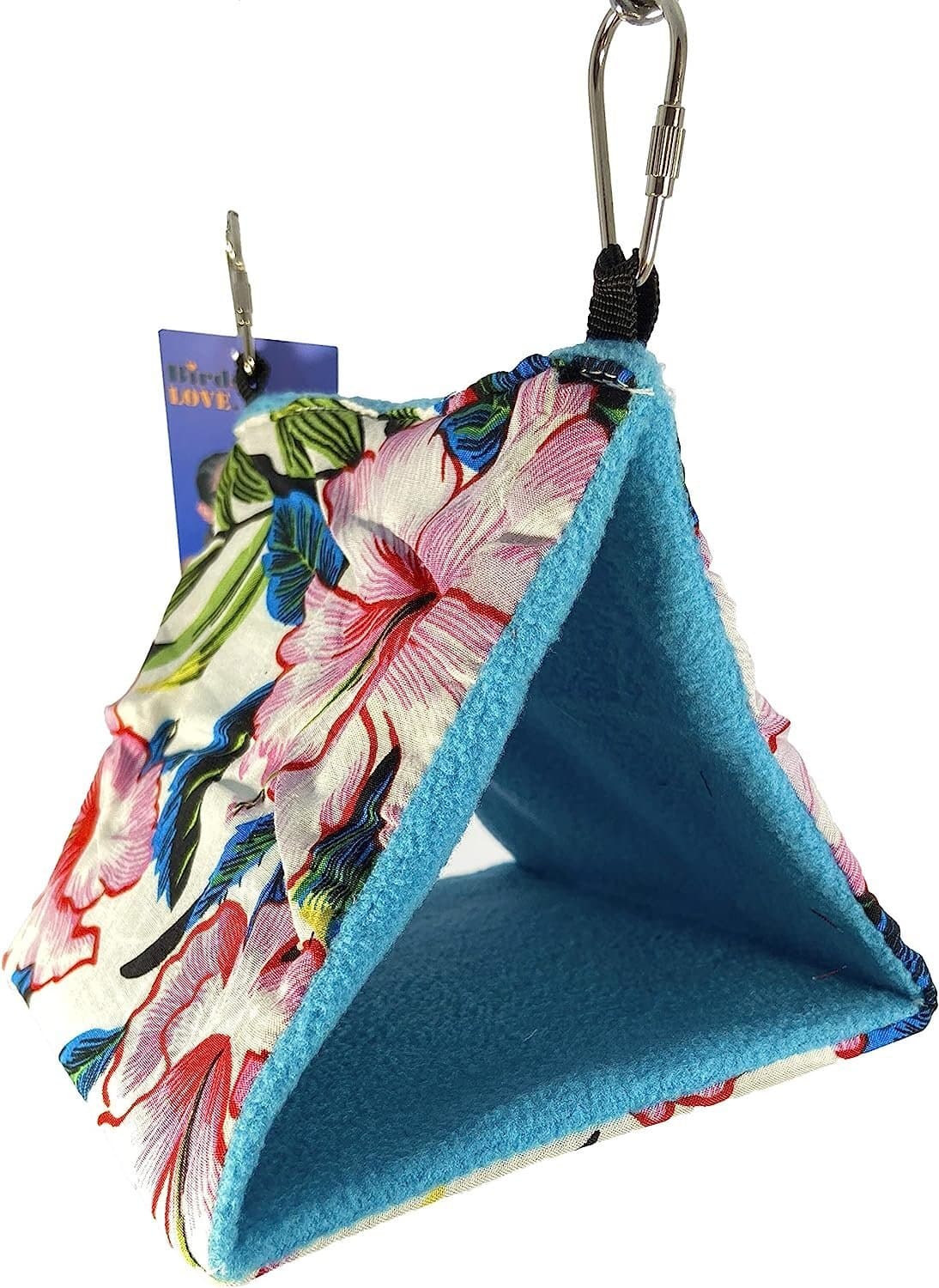 Birds LOVE Colorful Hanging Hammock Parrot Hut - Warm Bed for Sleep & Relaxing