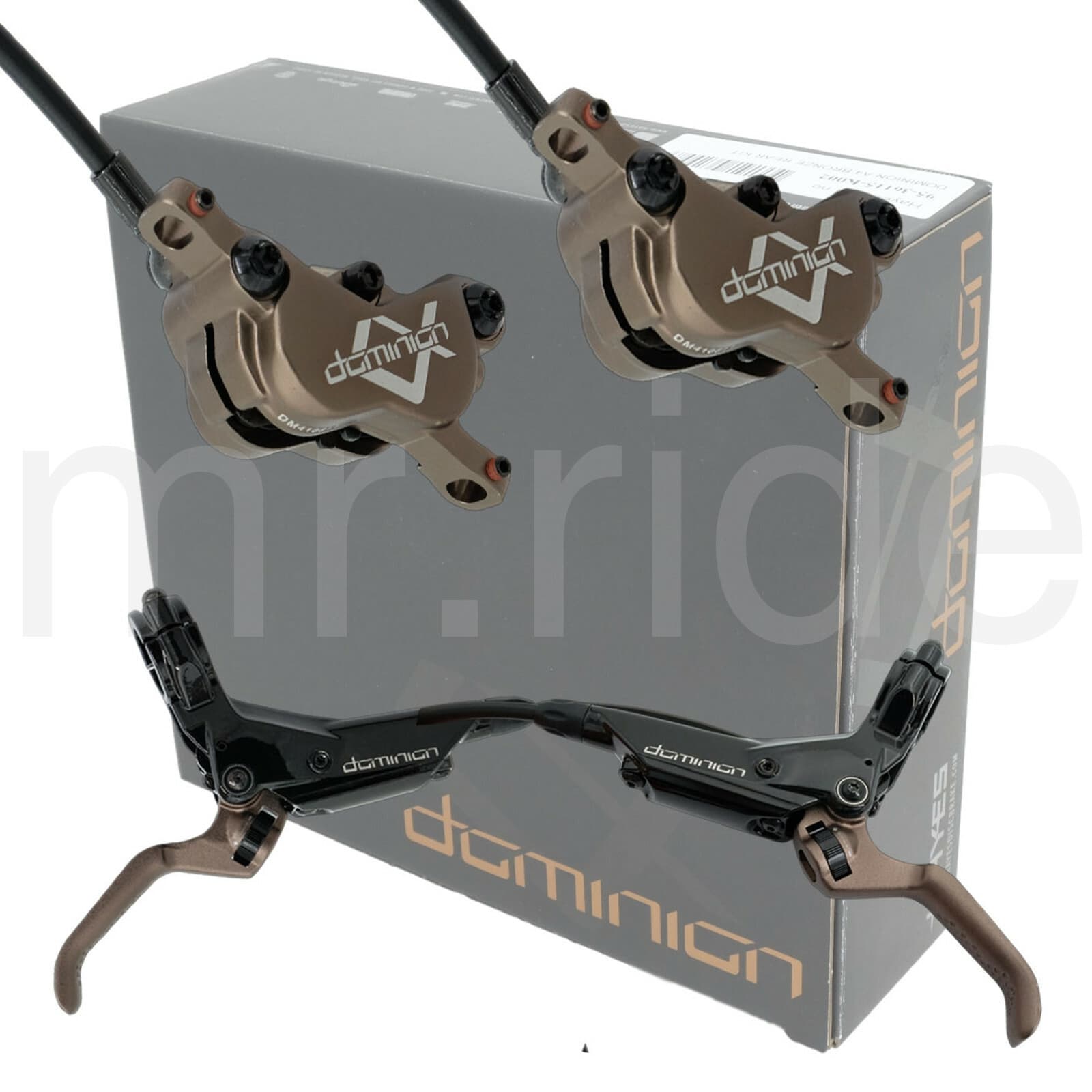 Hayes 4-Piston Dominion A4 Bronze Front+Rear Bike Disc Brake Hydraulic DownHill