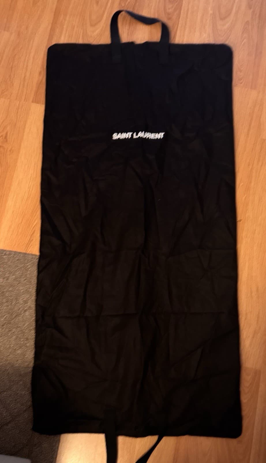 YSL Saint Laurent Black Garment Bag, Size 22x45”