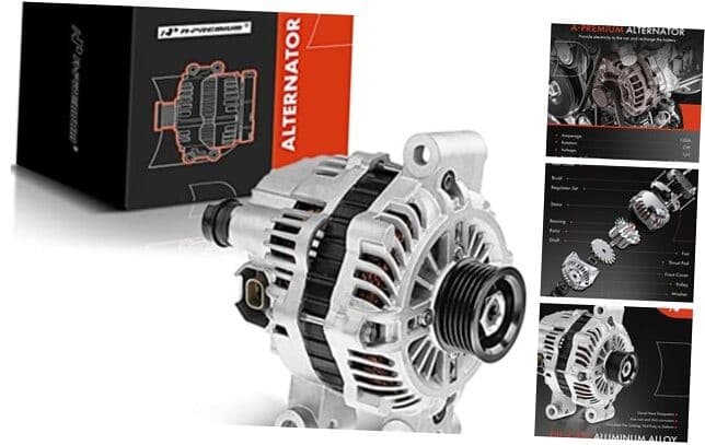 Alternator Compatible with Pontiac G8 2008-2009 V6 3.6L, 12V 120Amp Clockwise