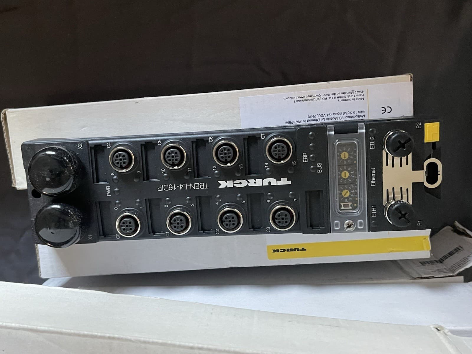 TURCK TBEN-L4-16DIP 6814009 MULTIPROTOCOL I/O MOD FOR ETHERNET New