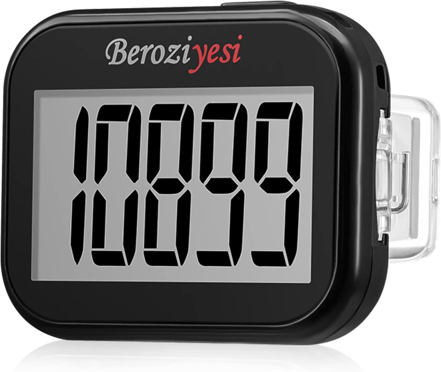 3D Pedometer for Walking, Simple Step Counter for Walking Removable Clip Lanyard