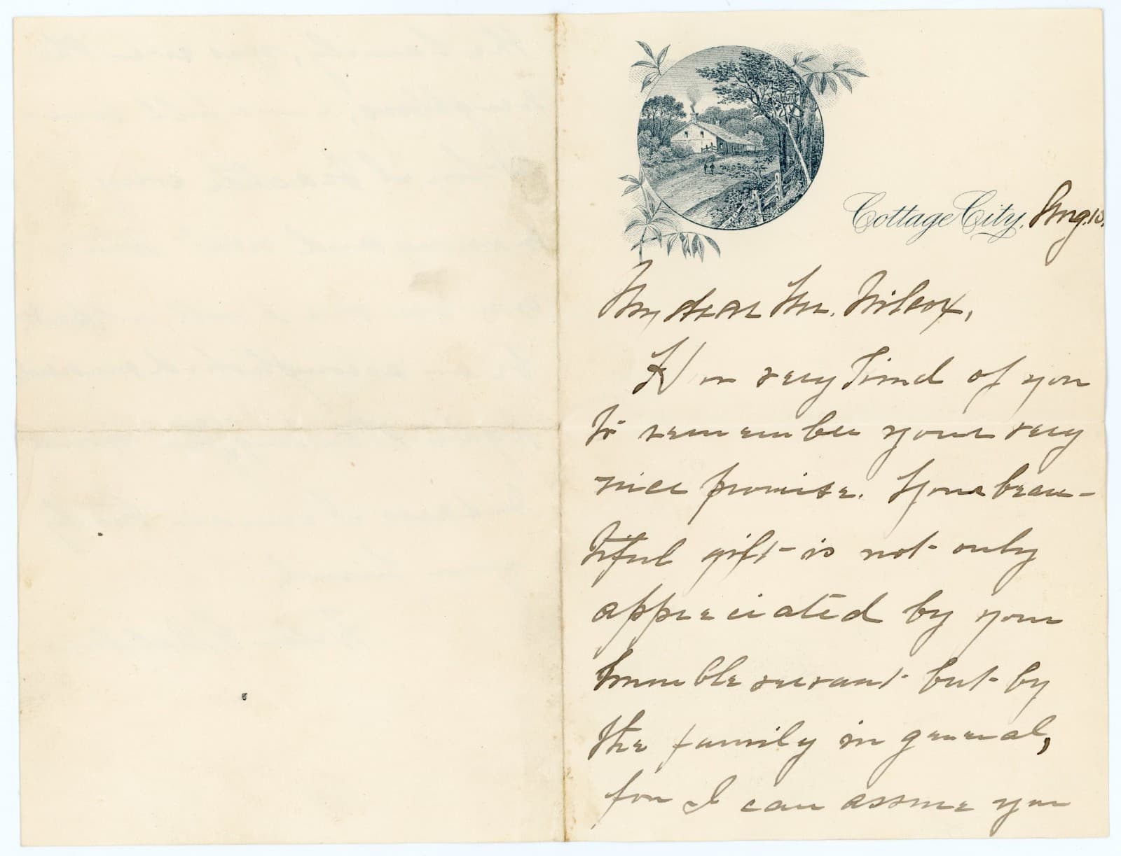 1880s Cottage City Martha's Vineyard Letter Head P230