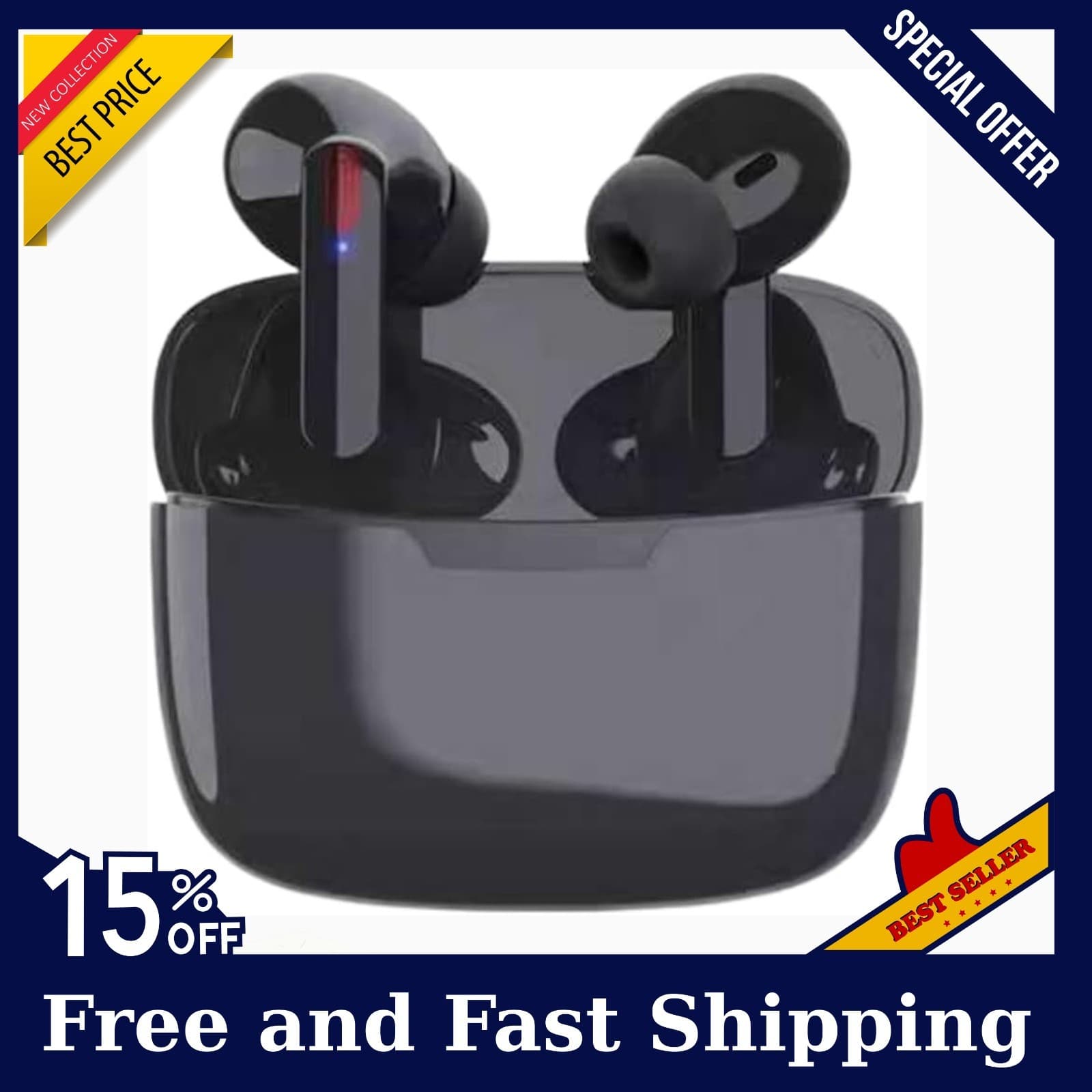 Audifonos Traductor De 140 Idiomas Auriculares Ingles Español Inalambrico Negro