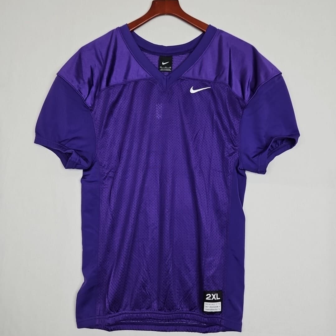 Nike Youth Stock Football Vented Jersey Purple 908727-610 Boys Size 2XL New