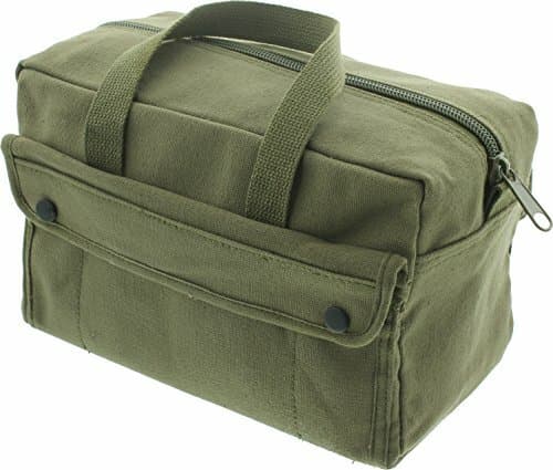 Olive Drab Heavyweight Canvas Mechanics Standard Tool Bag 11" x 7" x 6"