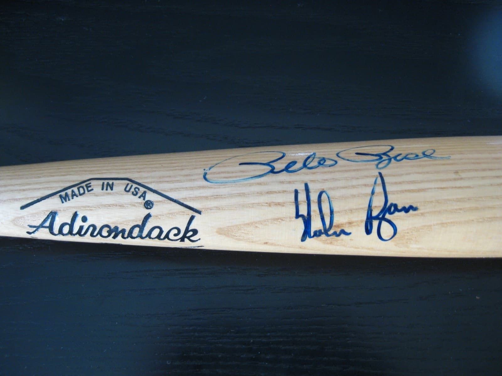 3 Kings of Baseball Signed Autographed Bat w Hank Aaron Nolan Ryan Pete Rose JSA