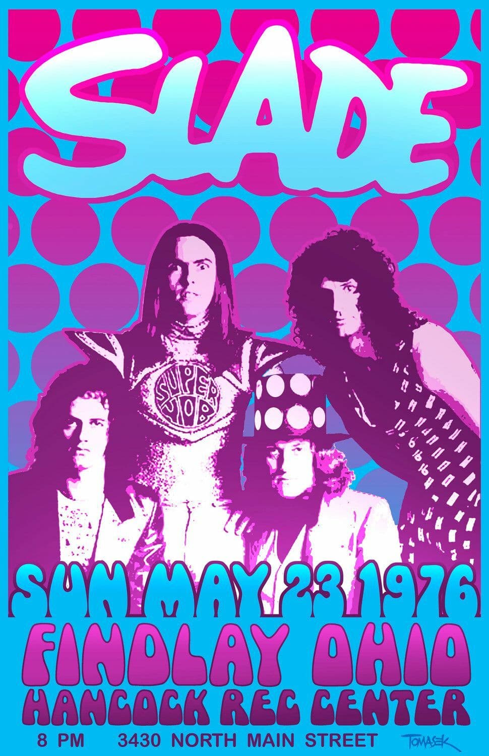 Slade 13" X 19" Concert Mini Poster Re-Print Photo