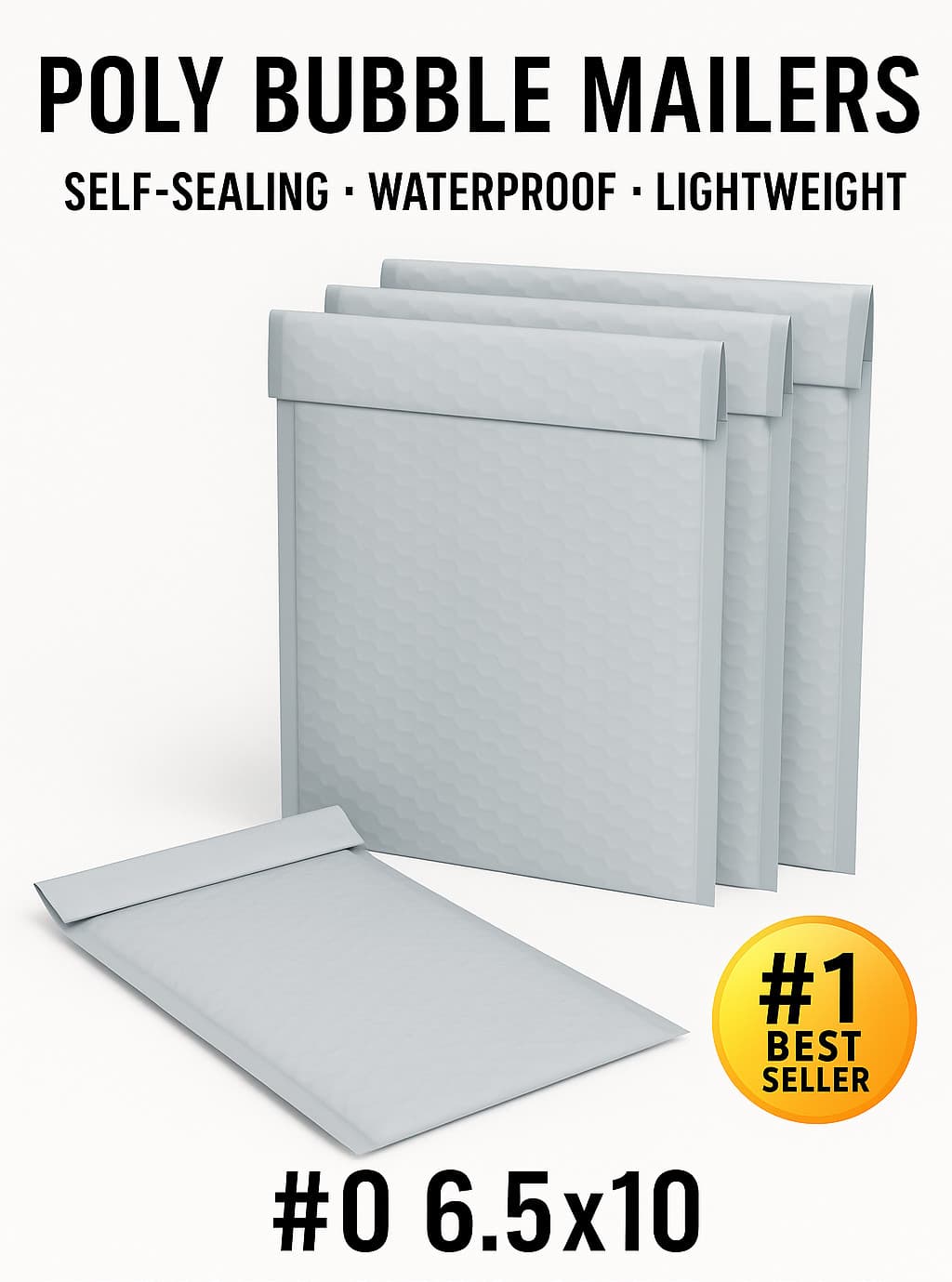 Poly Bubble Mailers ANY SIZE Shipping Padded Envelopes | Self Seal Mailing Bags