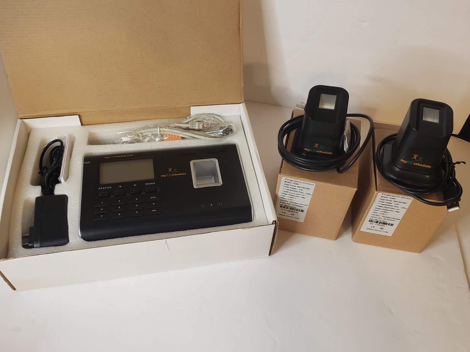 ANVIZ OA280 Fingerprint Time Attendance Access Control System + 2 Bonus Sensors
