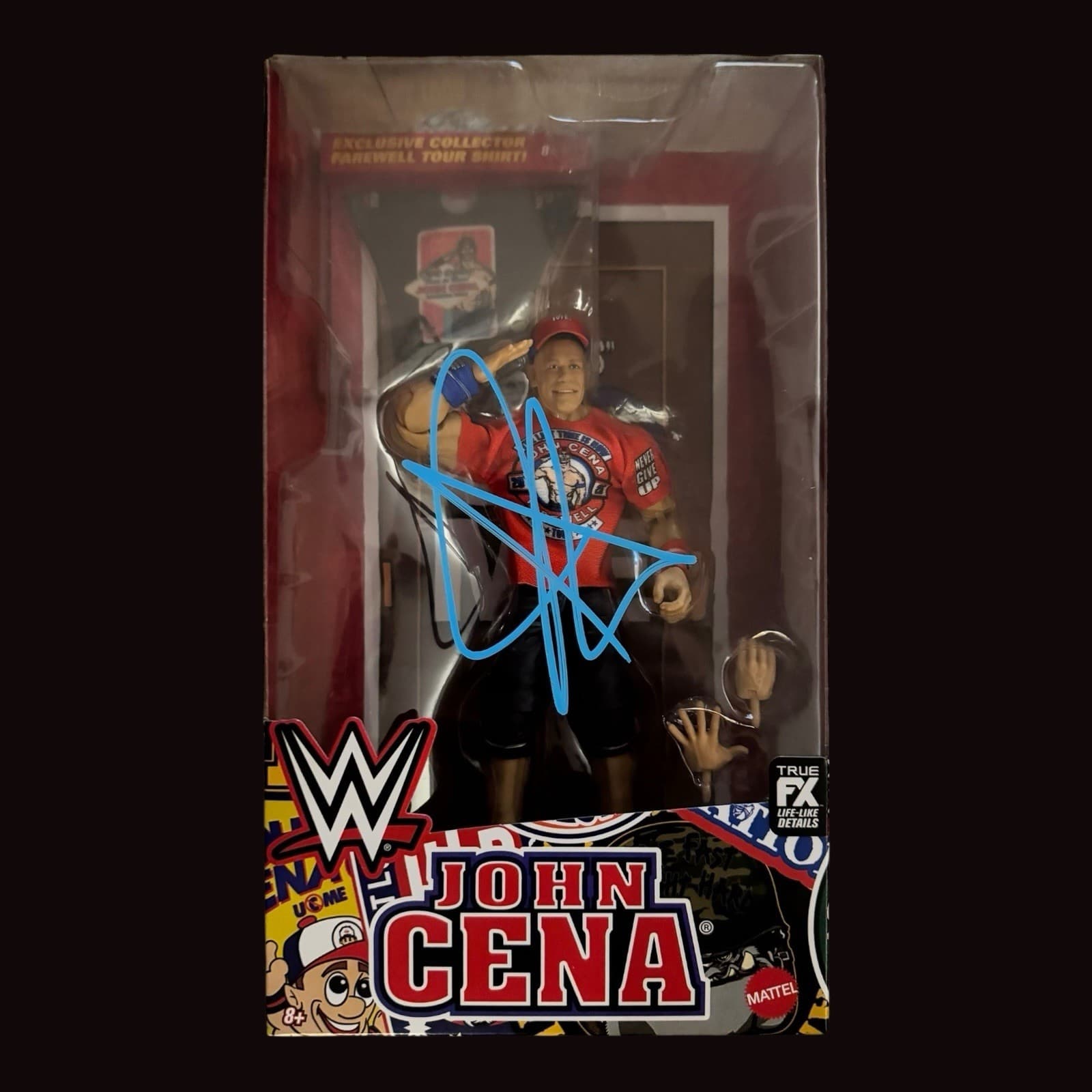 John Cena Signed Autographed Mattel Wrestlemania 41 Figure Fanatics Beckett BAS