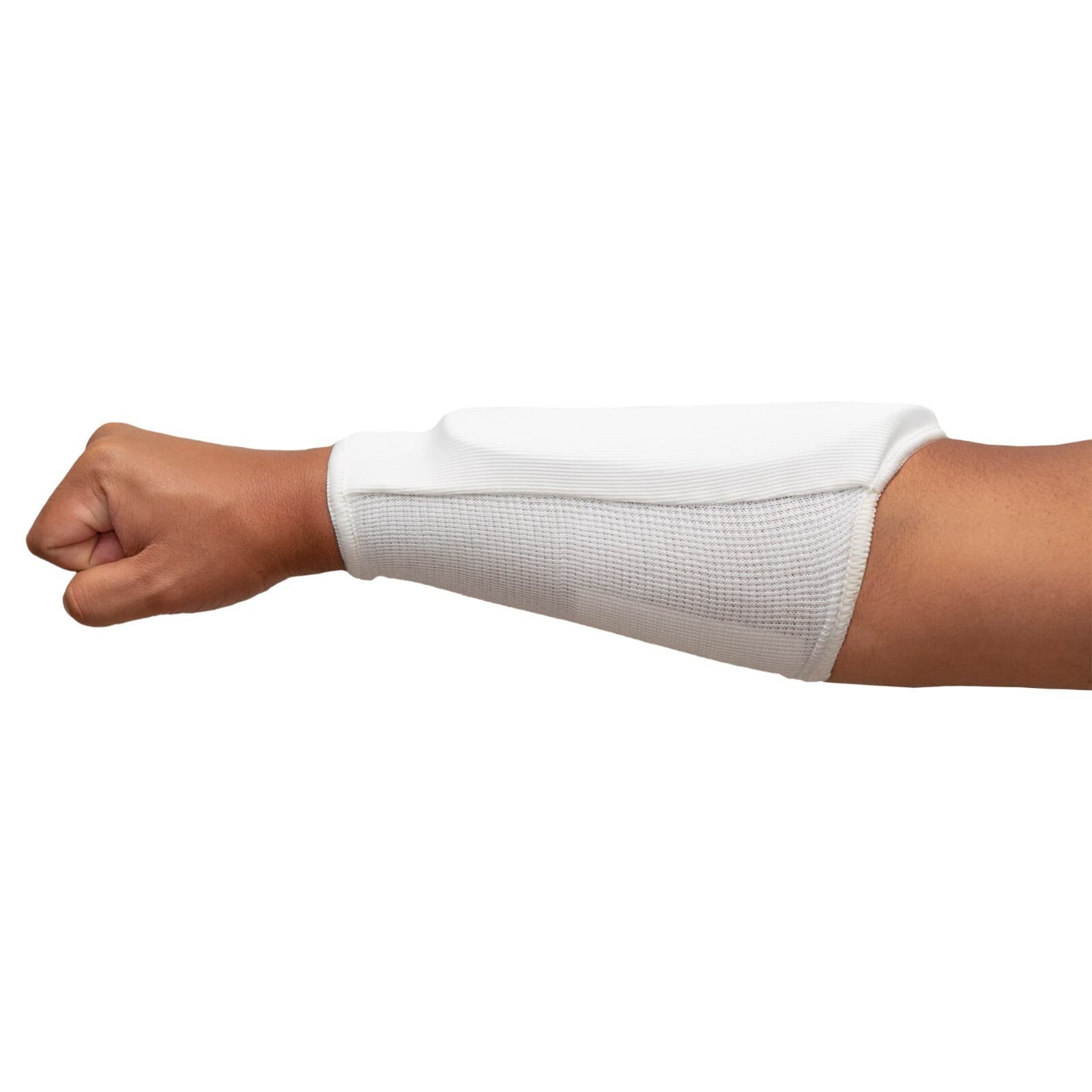 AWMA ProForce Forearm Guard, Cloth, White, Adult Large