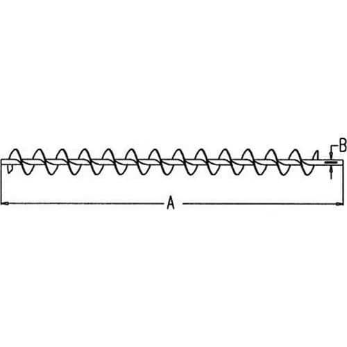 Lower Clean Grain Auger fits John Deere 6620 6622 AH91283