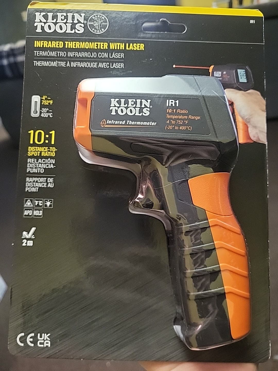 Klein Tools IR1 Infrared Digital Thermometer with Targeting Laser