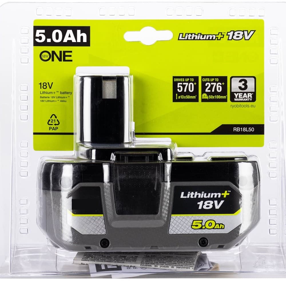 NEW FOR RYOBI P108 One 18V 5.0 Ah Lithium-Ion HIGH PERFORMANCE Battery PBP004