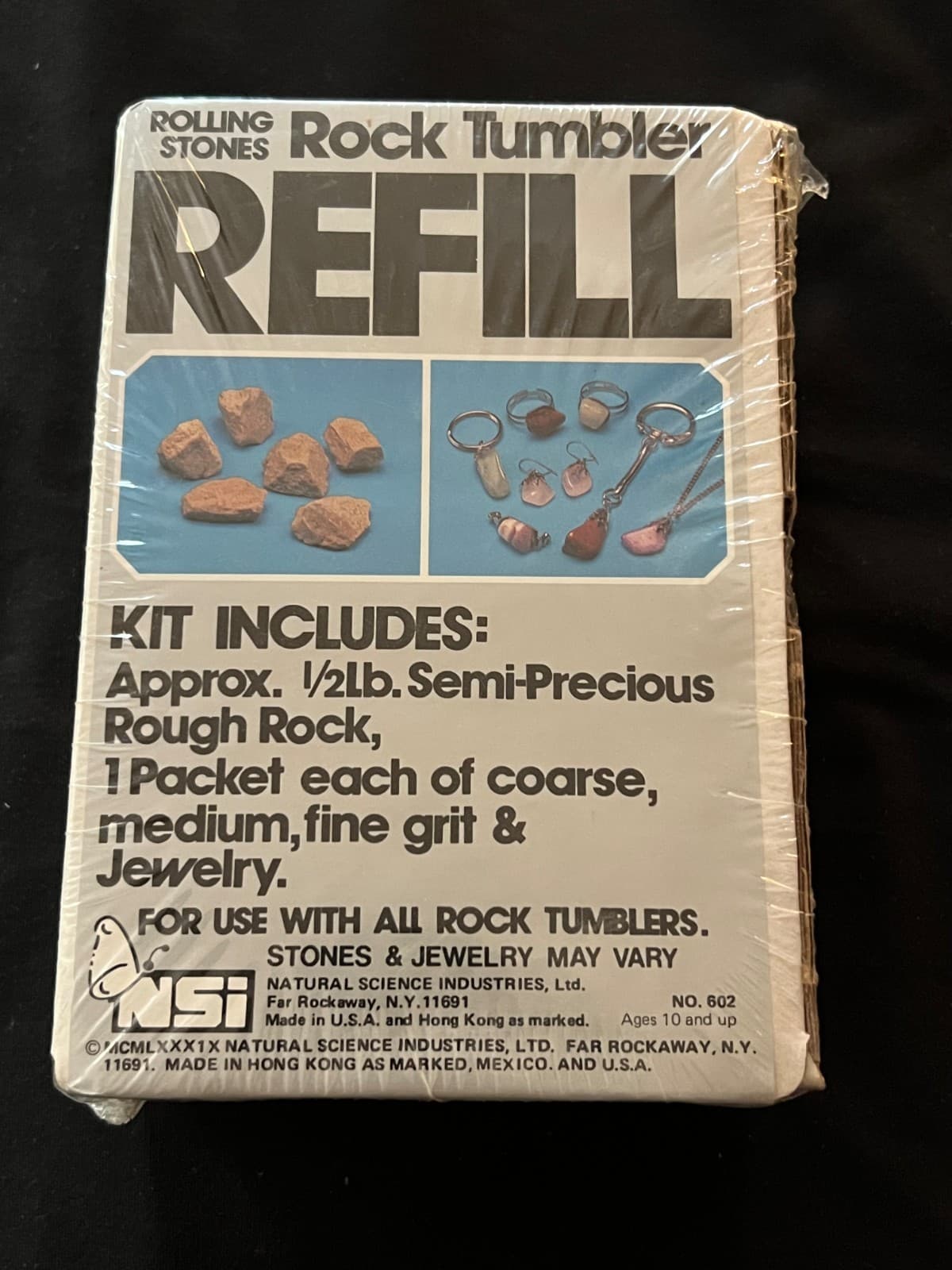 Rolling Stones Rock Tumbler Refill Kit #602 Brand New and Sealed NSI