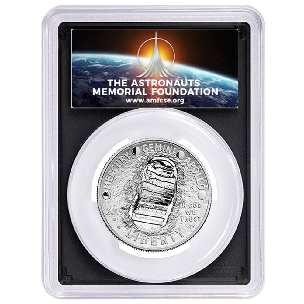2019-S 50c Proof Apollo 11 50th Ann. Half Dollar PCGS PR70UC FS AMF Label w/