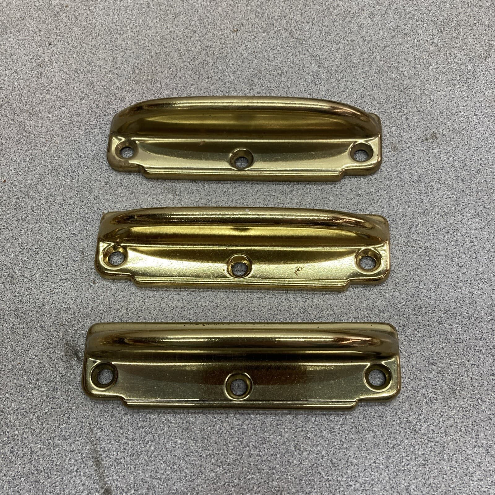 Amerock Bright Brass 4"Ctr. Steel Window Sash Lift Pull Handle EZ7220-3 Lot Of 3