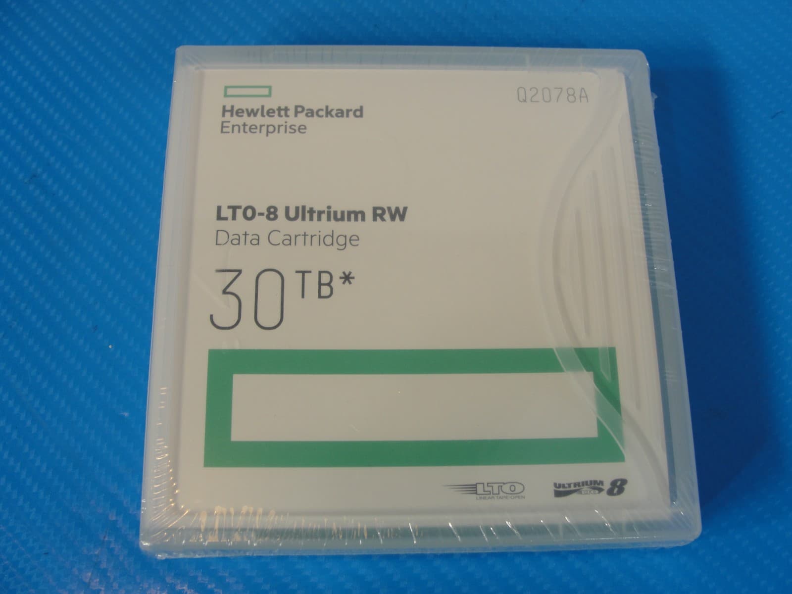 Q2078A RETAIL BOX HPE LTO-8 Ultrium 30TB RW Data Cartridge