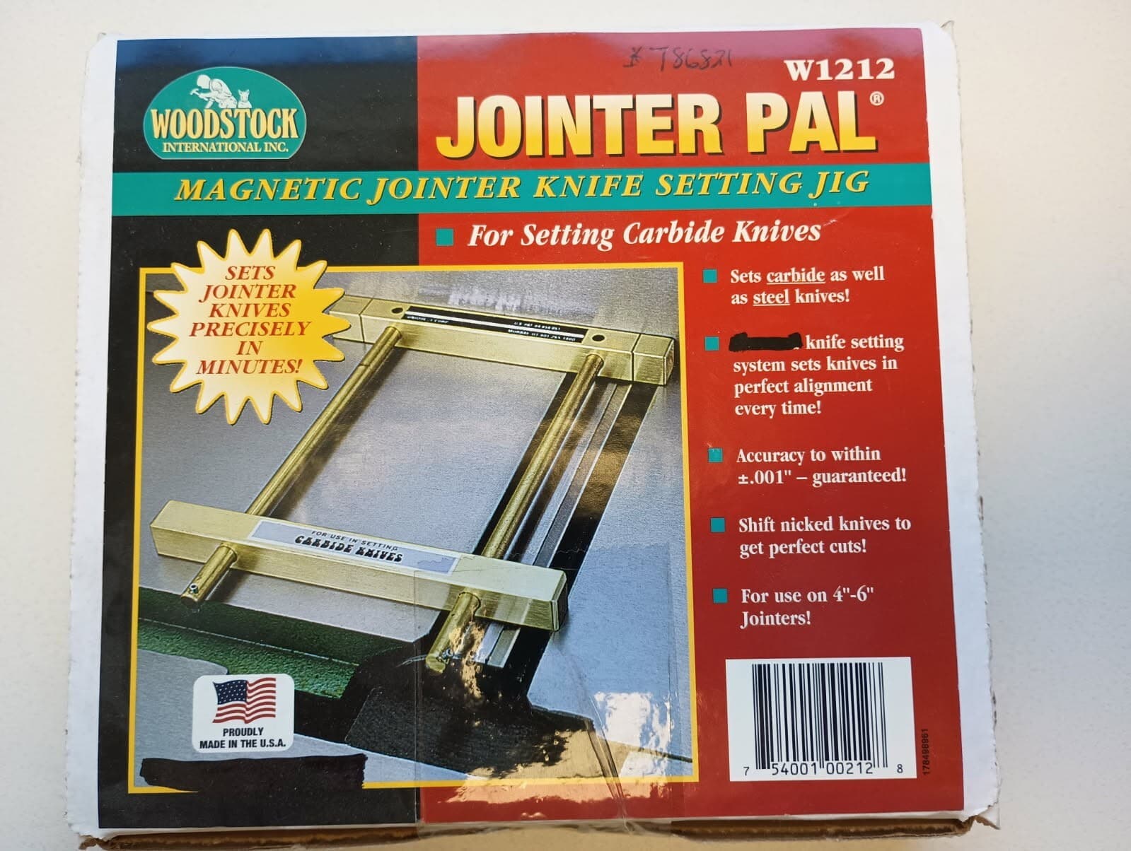Woodstock Jointer Pal, magnetic jointer knife setting jig (W1212)