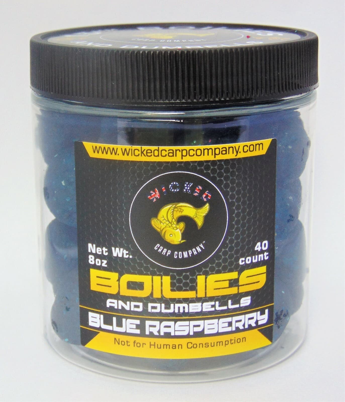 Carp and Catfish Bait Boilies and Dumbells Blue Raspberry Flavor