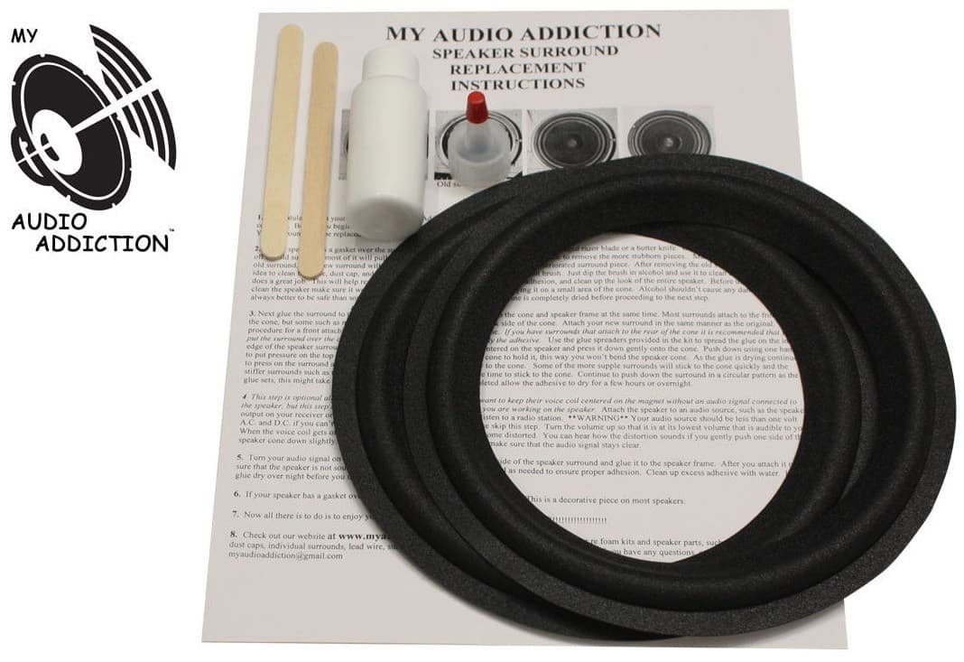 Foam Speaker Surround Kit For Allison 8" CD-5 CD-6 CD-8 AL-115 Allison 2 4 5 6