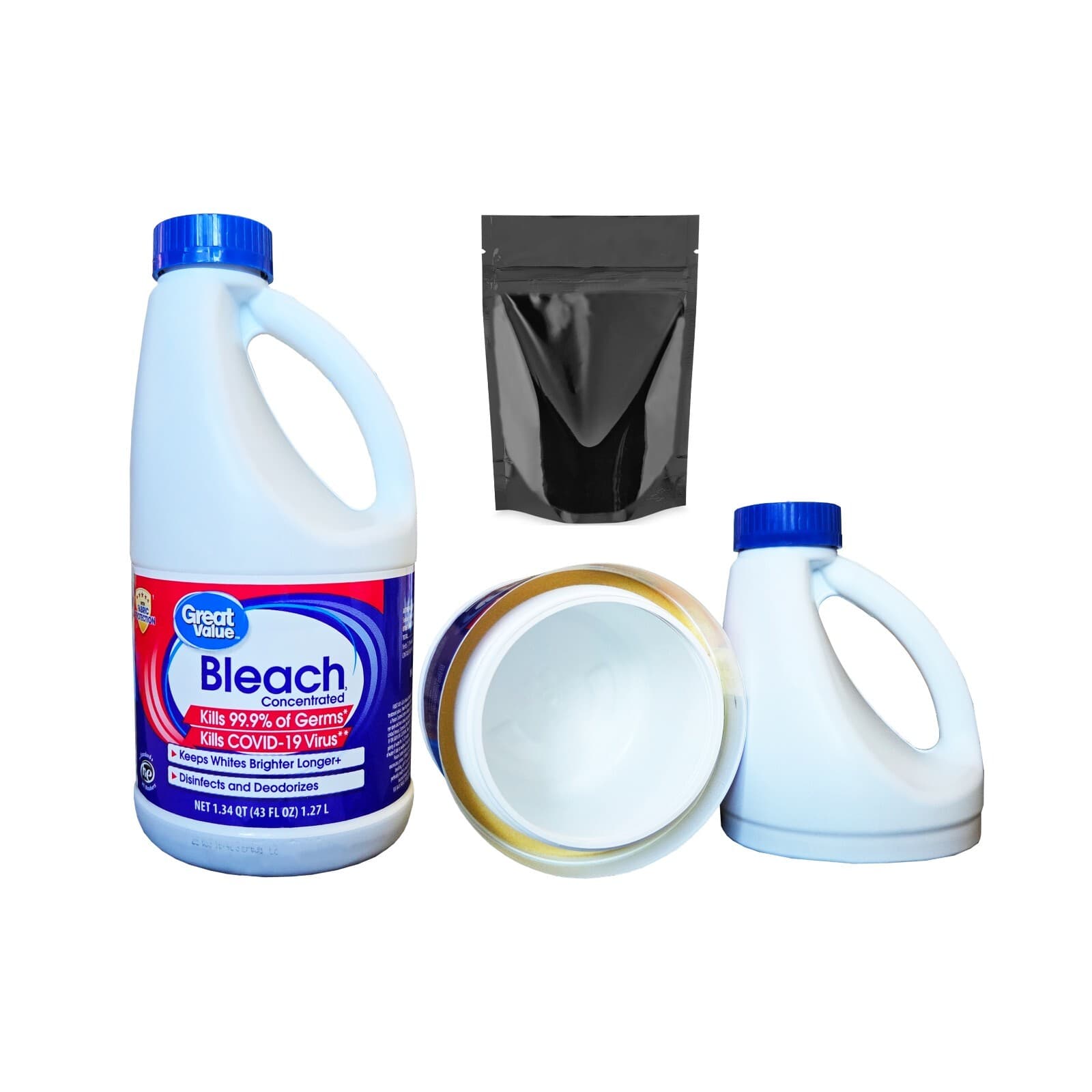 GV Bleach Large Diversion Safe Stash Can Screw Lock Smell Proof Hidden Container