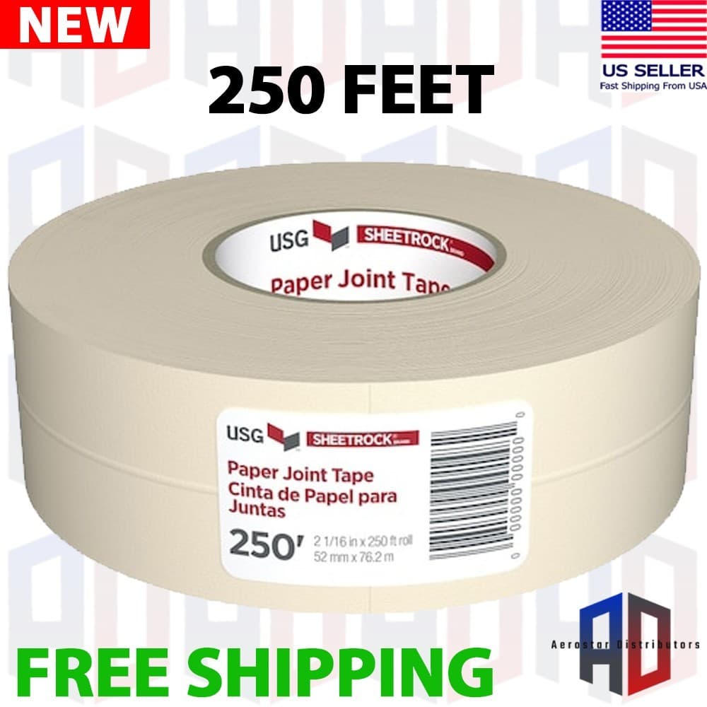 USG Sheetrock 2-1/16 in. x 250 ft. Paper Drywall Joint Tape Taping Tools White